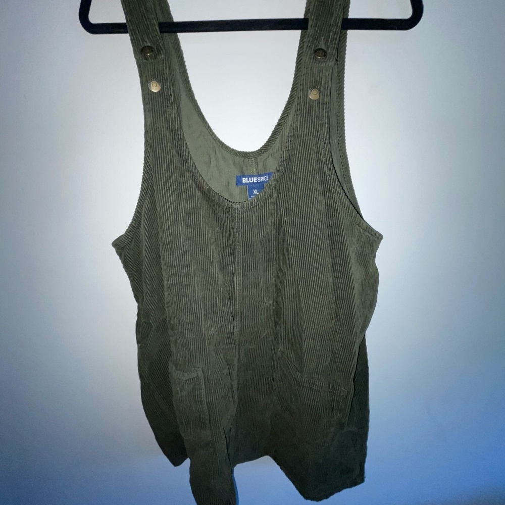 Olive Corduroy dress